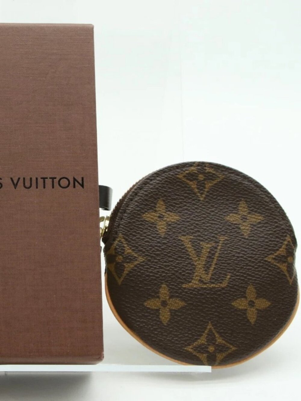 Louis Vuitton Monogram Round Coin Purse Wallet - Brown